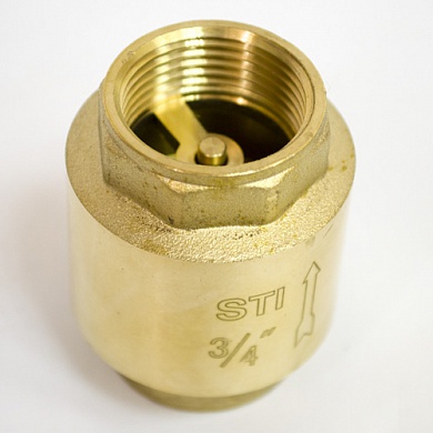 Клапан обратный пружинный STI 20 (латунный шток)